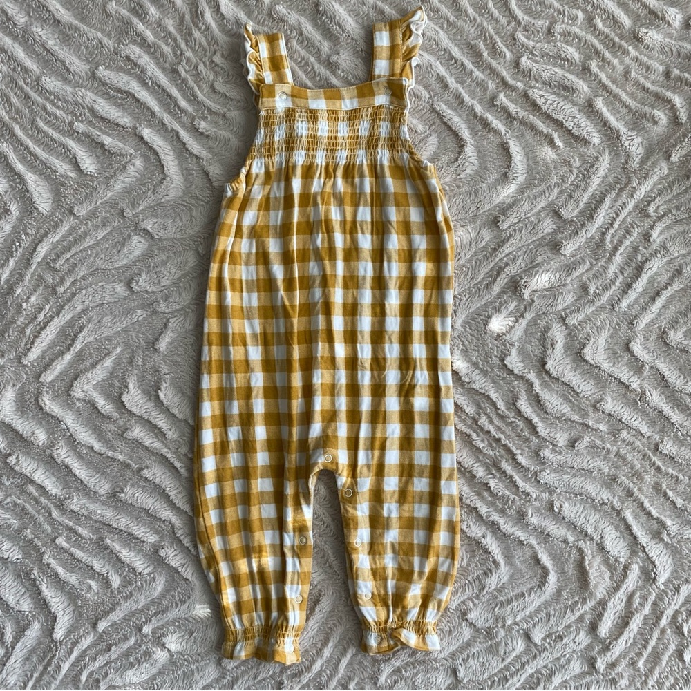 Mudpie gingham romper